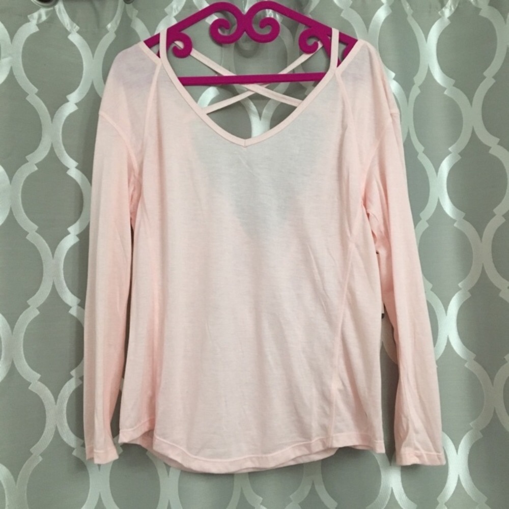 APANA pink strapped back top